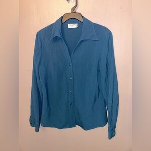 Vintage Gianni Teal Button-Up Shirt